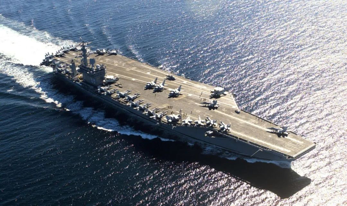 第4艘出现新冠肺炎疫情的美国海军“尼米兹”号航母  图片来源：参考消息