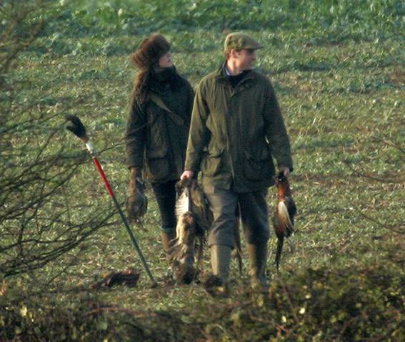 威廉王子和凯特王妃在温莎狩猎“野味”