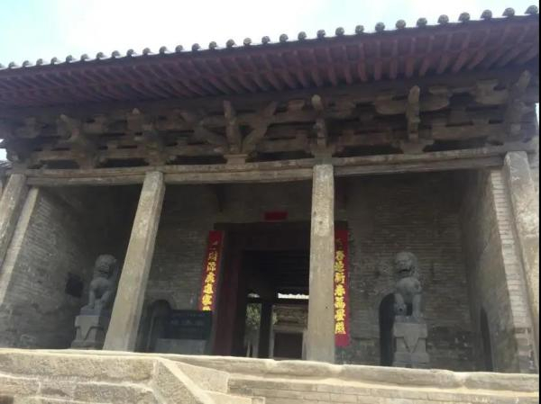 泽州河底成汤庙山门修缮前后对比照