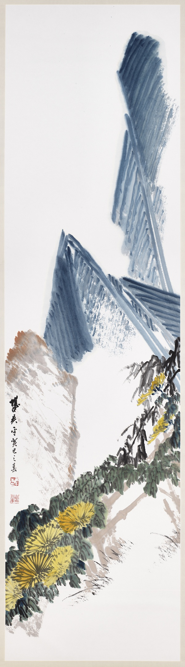 民国  吴平 四季花卉轴  吴平捐赠