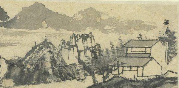 清 石涛 真迹 册页（局部） 