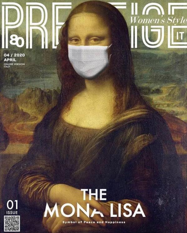 视界|名画“变身”出的口罩海报，杂志封面里的抗疫设计