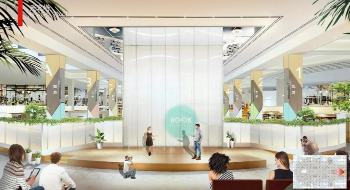 ▲中心书城改造后效果图。