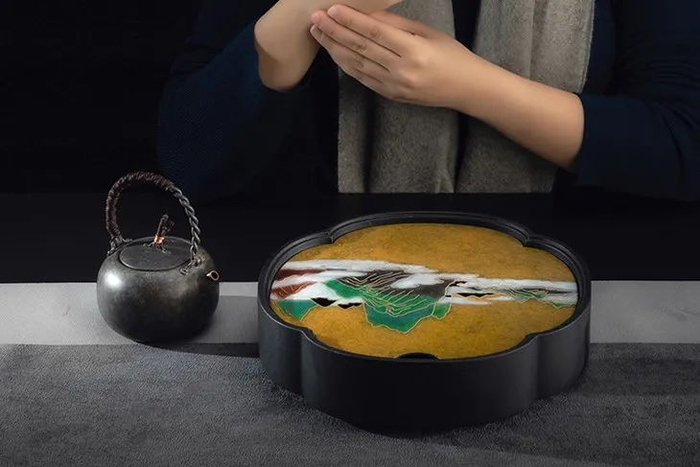 ▲210*210*53mm，底托/乌金石，2kg（铜0.5kg）