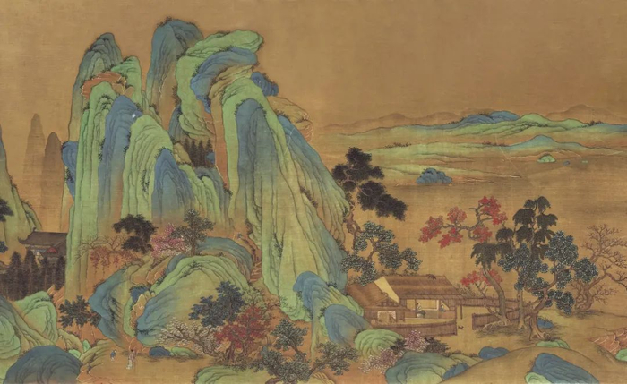 书中插图：《秋山万里图》南宋 赵伯驹