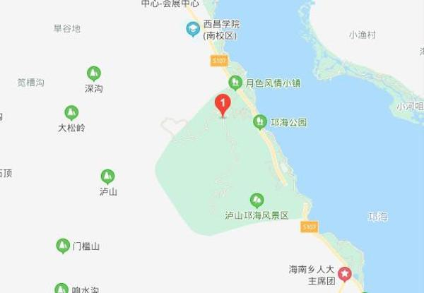 途中红点位置为光福寺 图源：界面新闻