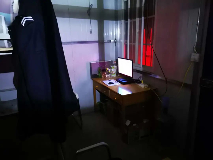  涉事工地的值班室