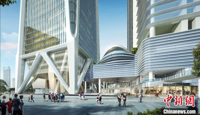 图为江北嘴国际金融中心(A-ONE)项目商业效果图。江北区委宣传部供图