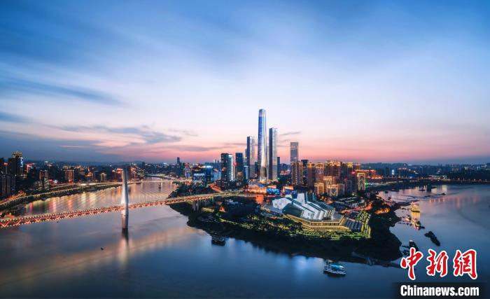     图为江北嘴国际金融中心（A-ONE）项目鸟瞰图。江北区委宣传部供图