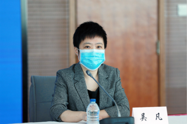 图说：吴凡出席上海疫情防控新闻发布会 采访对象供图（下同）