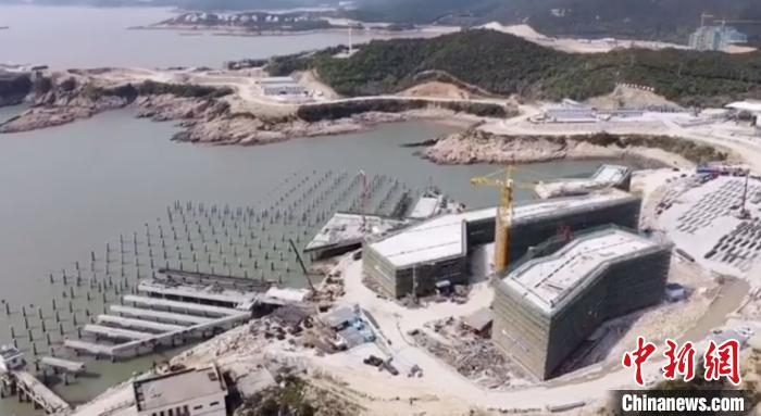 亚帆中心项目近况。　杭州亚组委供图 