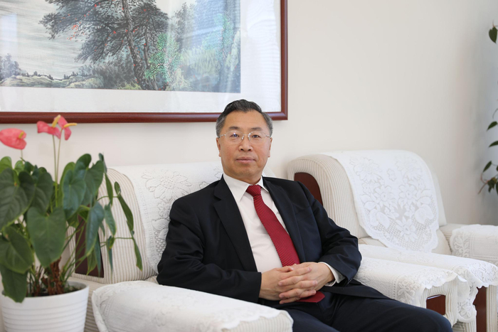 国药集团董事长、党委书记刘敬桢。受访者供图