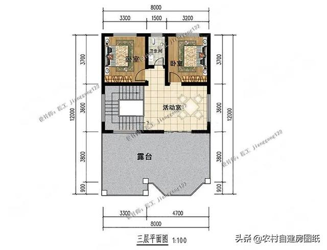 6款三层农村别墅设计，开间8米进深长，24到42万总有一款建得起|建筑|框架结构_新浪新闻