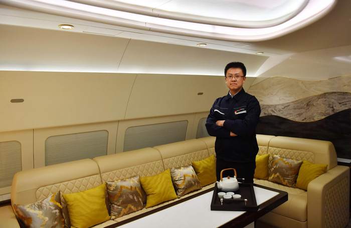 北京飞机维修工程有限公司高级改装项目经理李䶮。新京报记者 李木易 摄