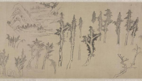 （图十五） 明董其昌，《集古树石画稿》 （局部）