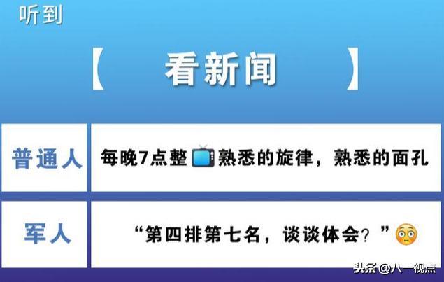 军人和普通人的区别，对比一下