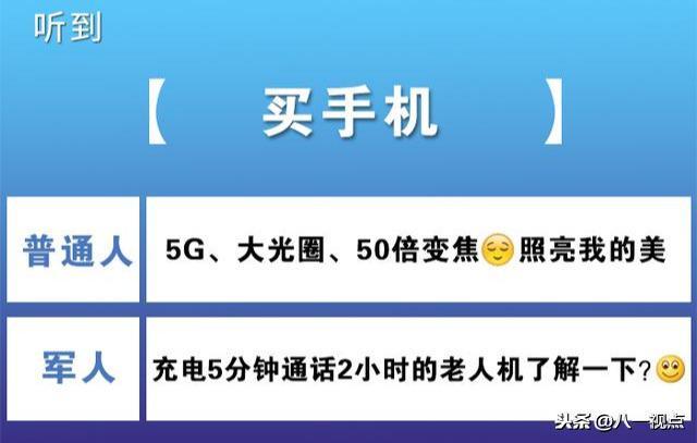 军人和普通人的区别，对比一下