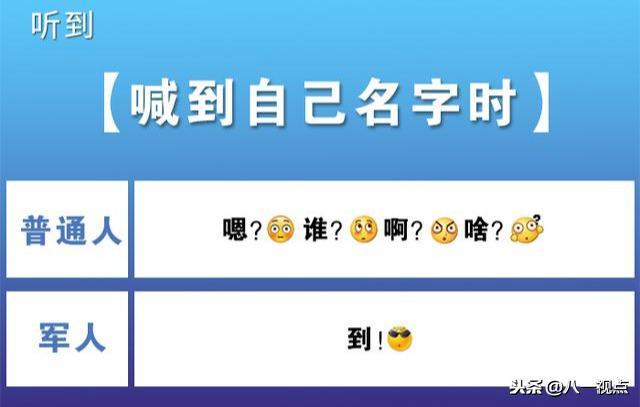 军人和普通人的区别，对比一下