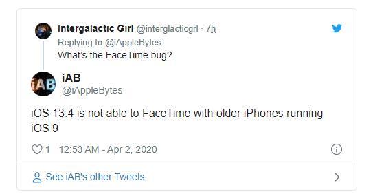 报告称iOS 13.4更新导致FaceTime音频和视频通话出现问题