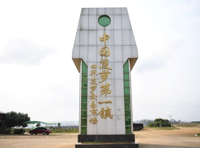 广东徐闻县曲界镇的菠萝交易市场（2020年3月26日摄）。新华社记者邓华摄