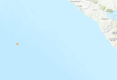尼加拉瓜西部海域发生5.2级地震 震源深度49.3公里
