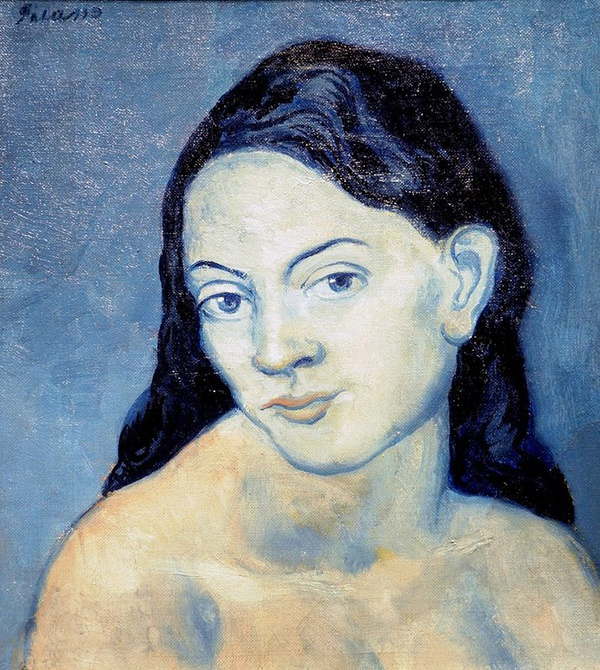 《女子头像》，1903，纽约现代艺术博物馆藏