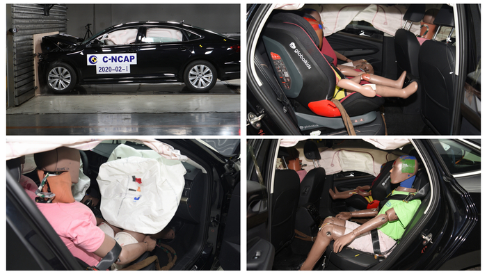 帕萨特C-NCAP正面100%偏置碰撞测试结果