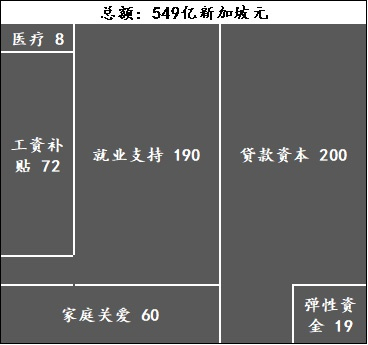 新加坡救助计划结构情况。  数据来源：新加坡财政部