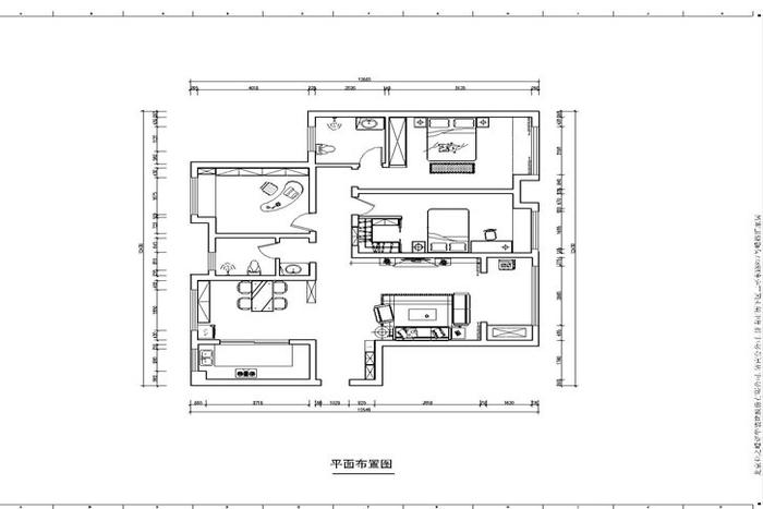 设计案例 | 中铁国际城 139 平米美式风格中铁国际城139平美式风格装修效果图 (8)张