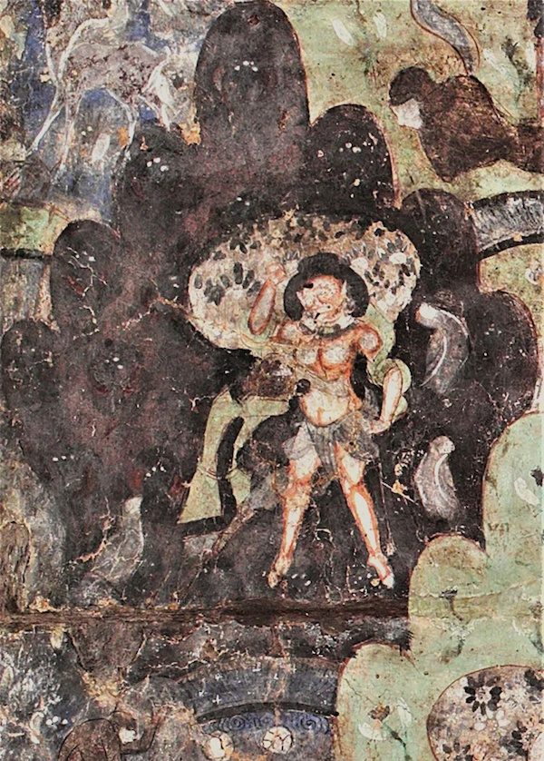 商主勇斗旷野鬼 克孜尔石窟第178窟 主室券顶