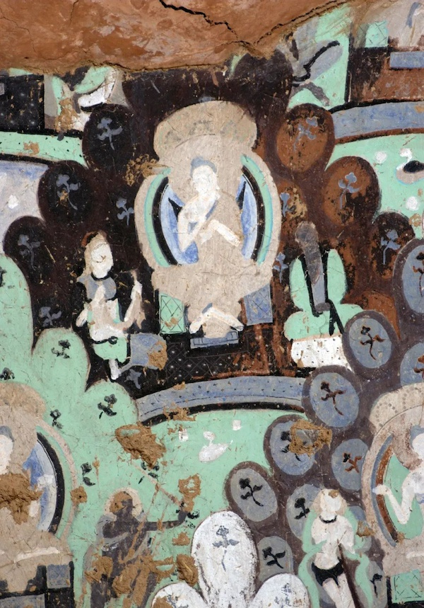 商主妇施佛璎珞  森木塞姆石窟第1窟  主室券顶