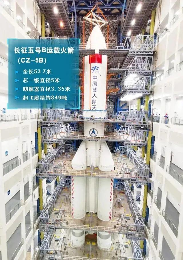 长征五号B运载火箭计划于4月中下旬在海南文昌首飞