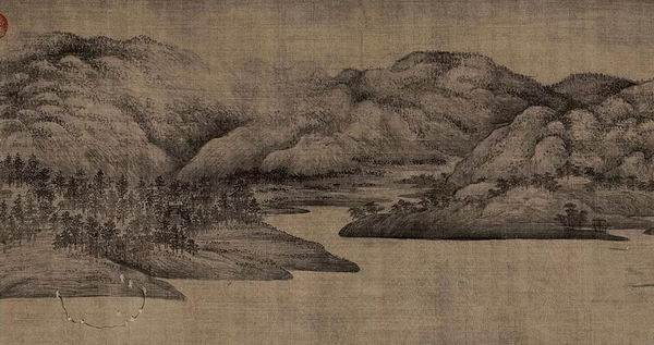 董源 《潇湘图》局部