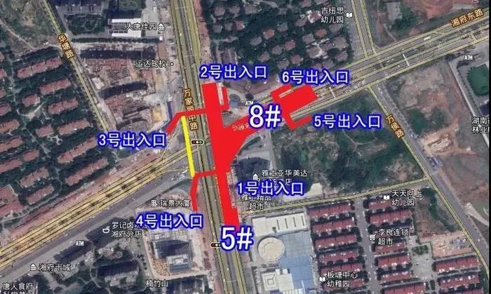 长沙地铁5号线跑起来了！内部实拍图曝光：万家丽地铁站已变“黄”！各站点出入口设在…看看有没有你家附近的！