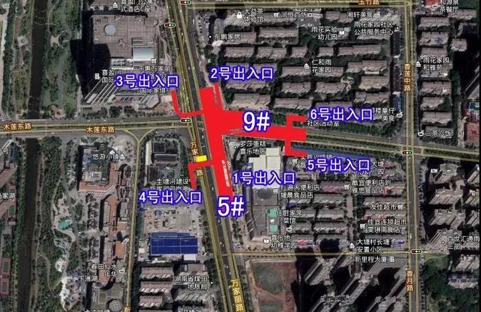 长沙地铁5号线跑起来了！内部实拍图曝光：万家丽地铁站已变“黄”！各站点出入口设在…看看有没有你家附近的！