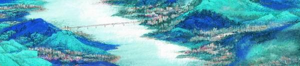从《千里江山图》的青绿山水传统到创作《春江入海》