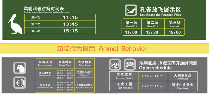 云南野生动物园的动物表演项目&nbsp;&nbsp;云南野生动物园官网 图