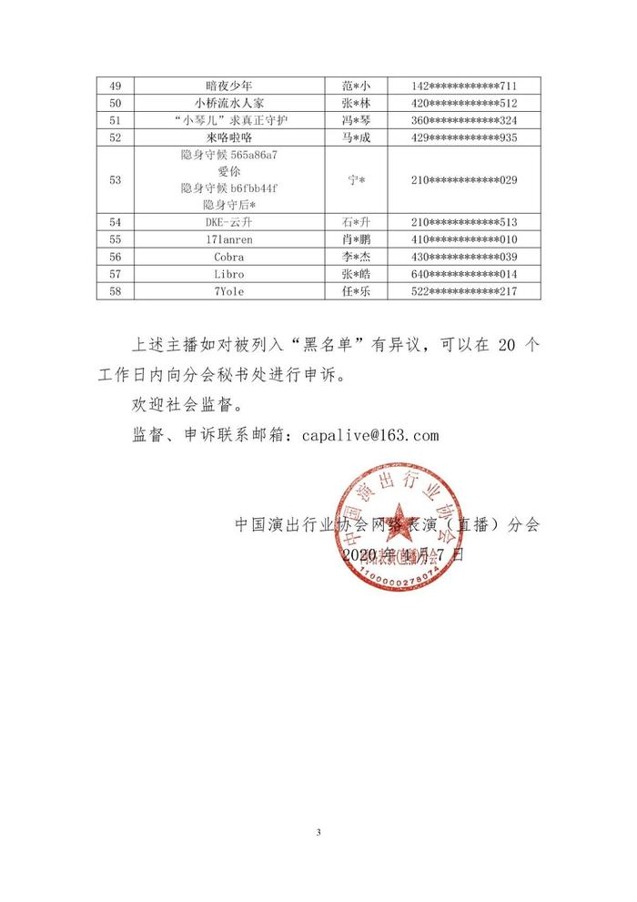 封禁5年！58名主播被列黑名单，含4名电竞职业选手