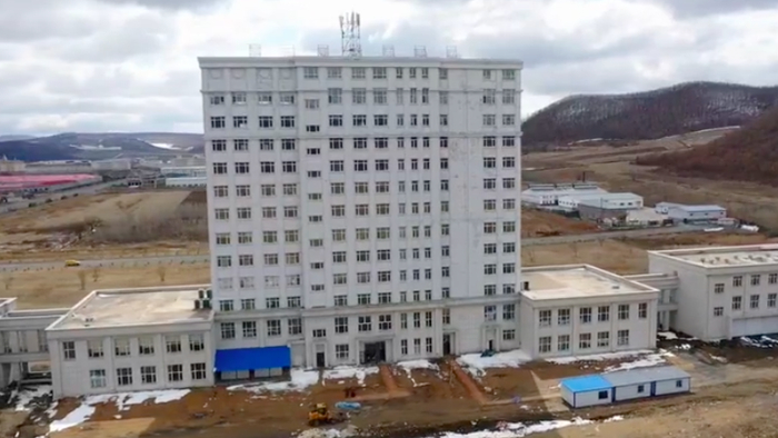  绥芬河方舱医院。新京报记者 袁静伟 摄