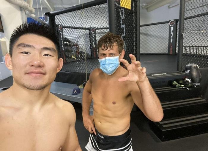 备战中的宋亚东。受访者供图