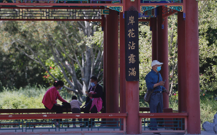 园博馆室外展区对游客开放。新京报记者 侯少卿 摄