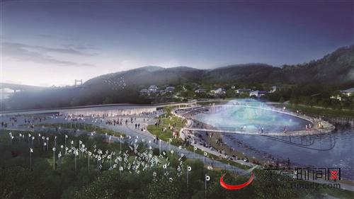 ■威远岛森林公园规划设计第一名方案（对话自然——“水剧场”效果图）滨海湾供图