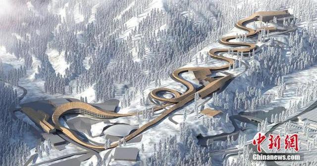 北京冬奥会延庆赛区两大场馆稳步推进 预计年底完工