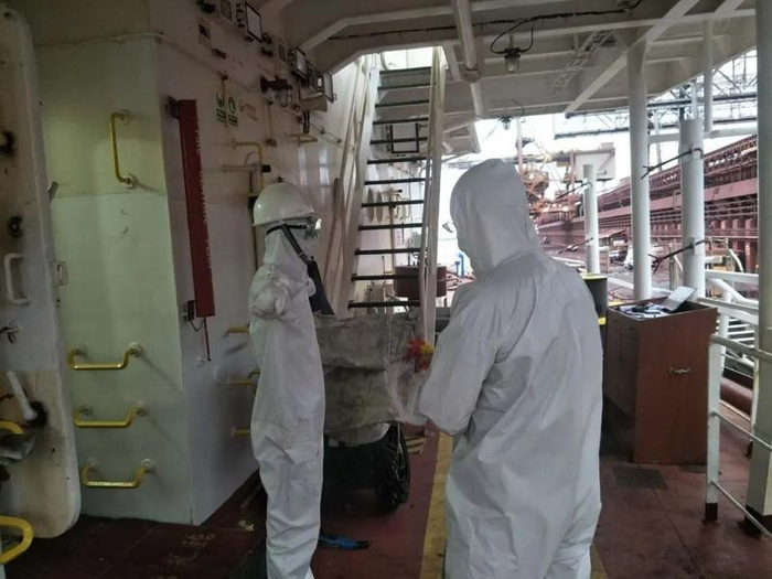 【海外传真】珠江海运“广航2”轮在阿根廷卸货  期间严格执行防控措施