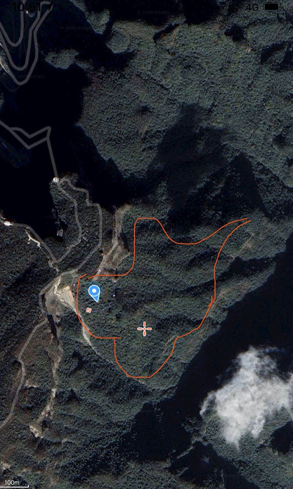 ▲救援队初步划定的救援区域。受访者供图