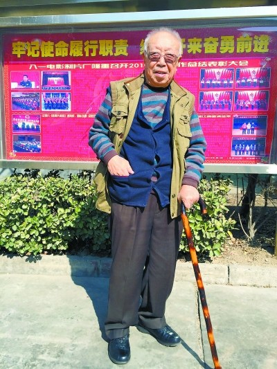 刘江晚年照 图片来源：《北京晚报》李俐 摄