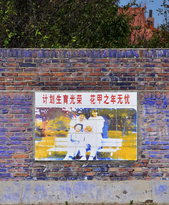 吉林省一村庄里的标语。