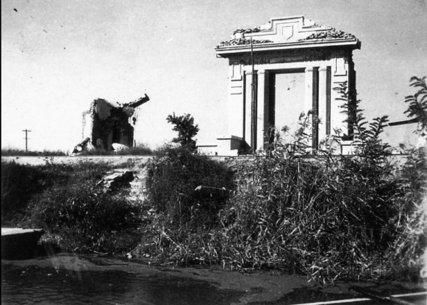 日军炮火毁坏的南开校园（资料图）