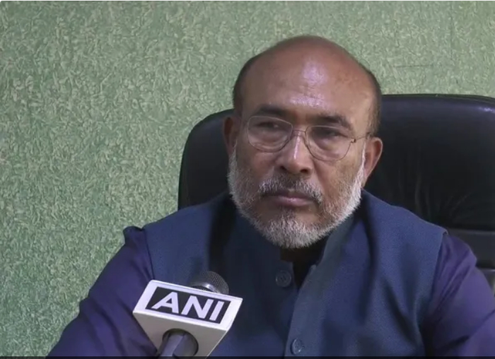 曼尼普尔邦首席部长辛格，图源：“Times Now News”