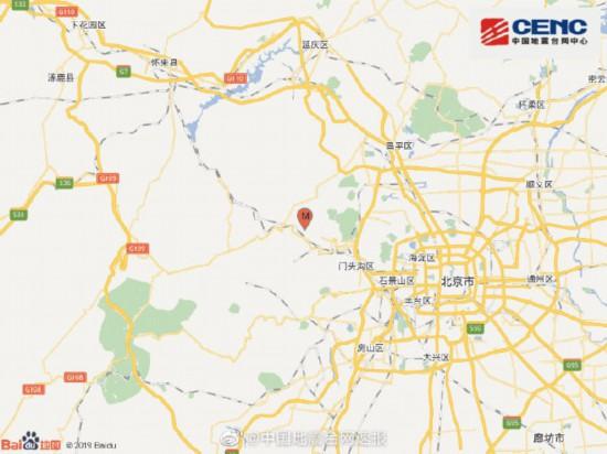 中国地震局：北京门头沟3．6级地震为一次走滑型破裂事件